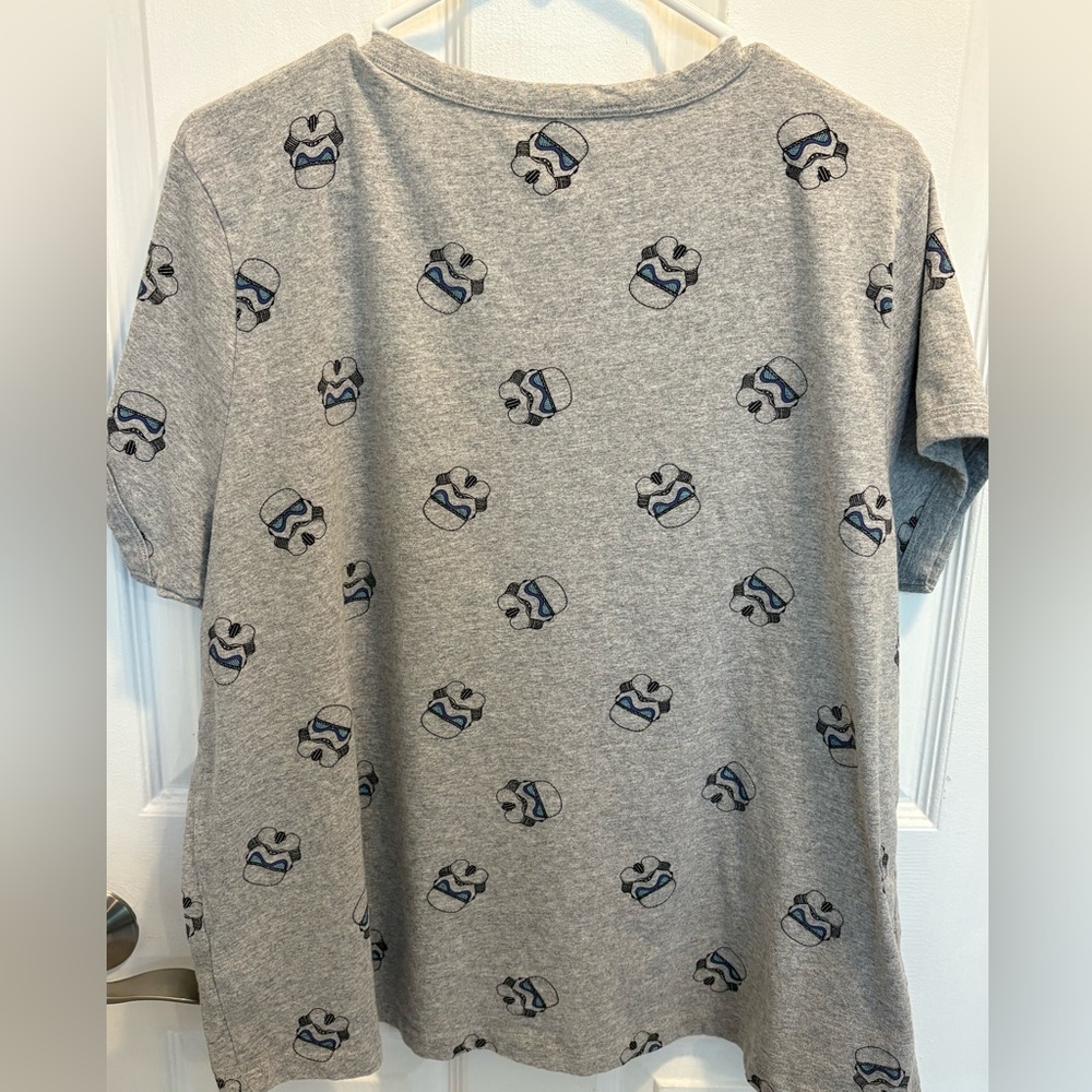 Women’s Disney Star Wars T-shirt Short Sleeve Top Storm Trooper Cotton Tee 2XL - Picture 3 of 11